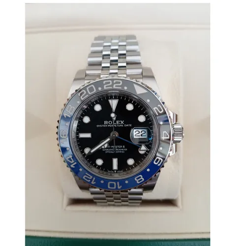 126710BLNR  青黒ベゼル ジュビリーブレス