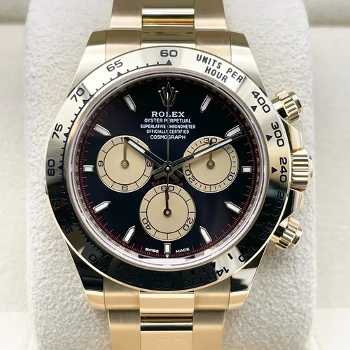 126508 インテンスブラック/シャンパン イエローゴールド オイスターブレス