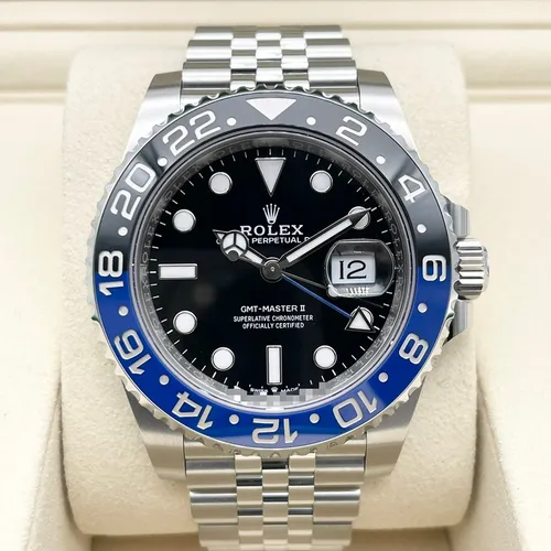 126710BLNR  青黒ベゼル ジュビリーブレス