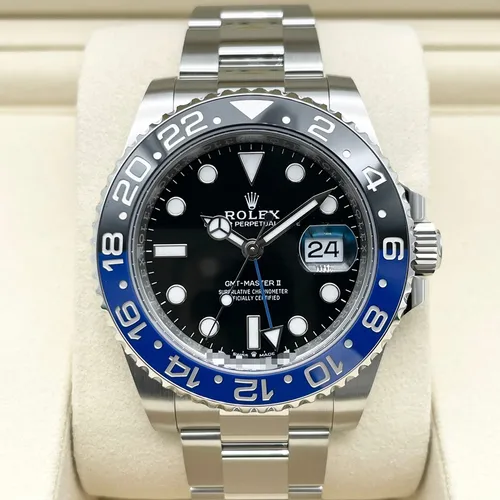 126710BLNR 青黒ベゼル オイスターブレス