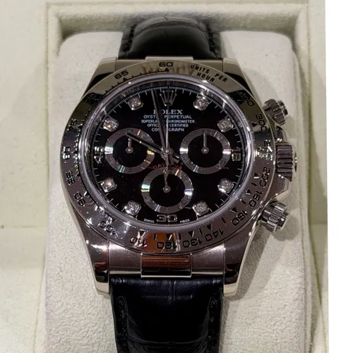 116519G 8Pダイヤ入り ブラック