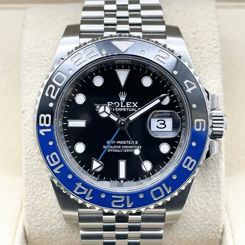 126710BLNR  青黒ベゼル ジュビリーブレス