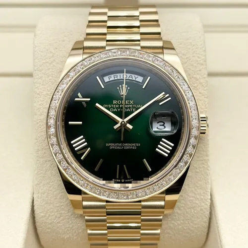 228398TBR グリーンオンブレ イエローゴールド