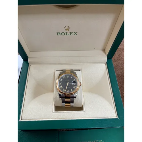 116333 ブラック ローマン オイスターブレスレット