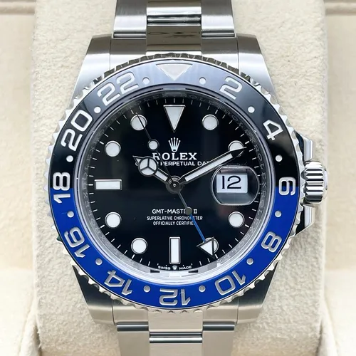 126710BLNR 青黒ベゼル オイスターブレス