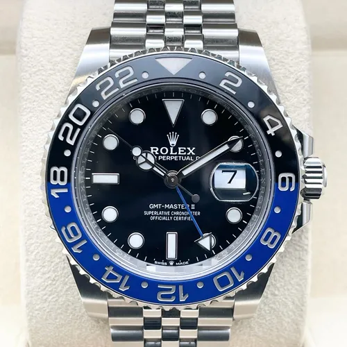 126710BLNR  青黒ベゼル ジュビリーブレス