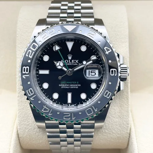 126710GRNR ブラック ステンレススチール ジュビリーブレス