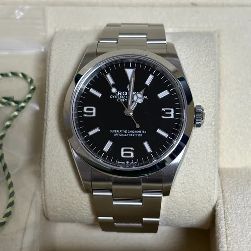 124270 ブラック ステンレススチール オイスターブレス