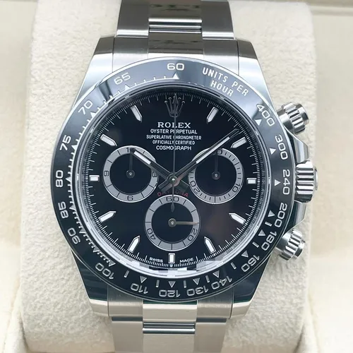 126500LN ブラック ステンレススチール オイスターブレス