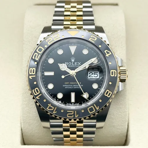 126713GRNR ブラック ステンレススチール+イエローゴールド ジュビリーブレス