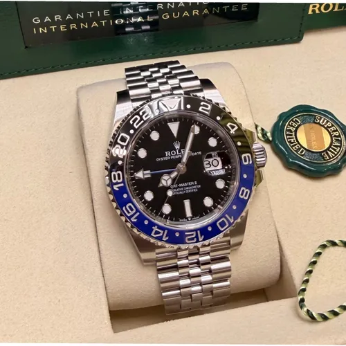 126710BLNR  青黒ベゼル ジュビリーブレス