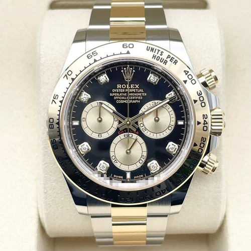 126503G ブライトブラック＆ゴールデン 8Pダイヤ