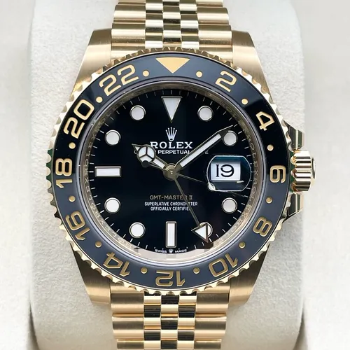 126718GRNR ブラック イエローゴールド ジュビリーブレス