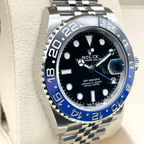 126710BLNR  青黒ベゼル ジュビリーブレス