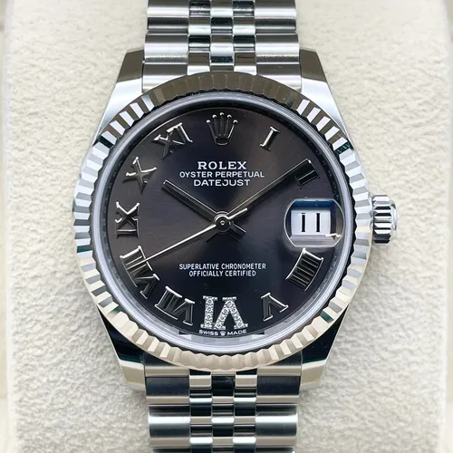 278274 ダークグレー ローマン VIダイヤ ジュビリーブレスレット 