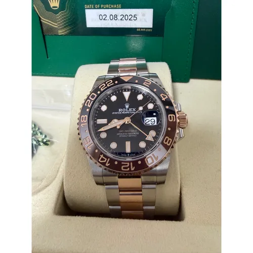 126711CHNR ブラック ステンレススチール+エバーローズゴールド	