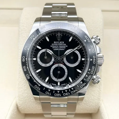 126500LN ブラック ステンレススチール オイスターブレス