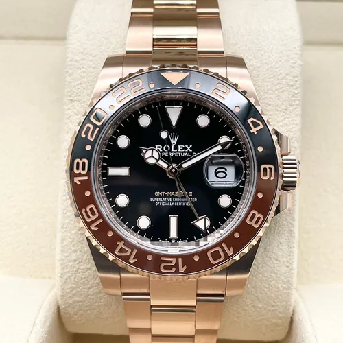 126715CHNR  エバーローズゴールド 茶黒ベゼル