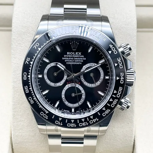 126500LN ブラック ステンレススチール オイスターブレス