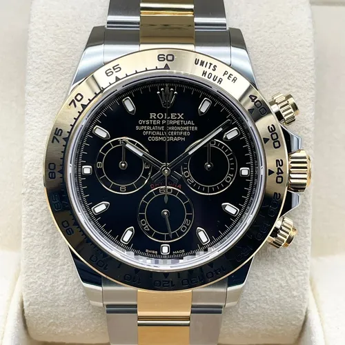 116503 ブラック ステンレススチール+イエローゴールド オイスターブレス