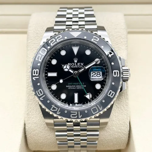 126710GRNR ブラック ステンレススチール ジュビリーブレス