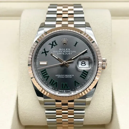 126231 スレート ステンレススチール+エバーローズゴールド ジュビリーブレス