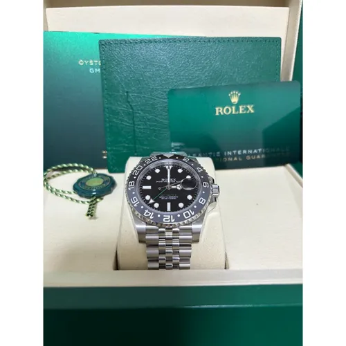 126710GRNR ブラック ステンレススチール ジュビリーブレス