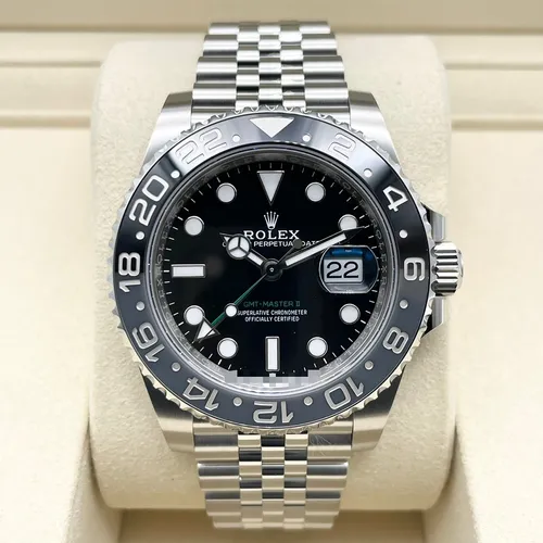 126710GRNR ブラック ステンレススチール ジュビリーブレス