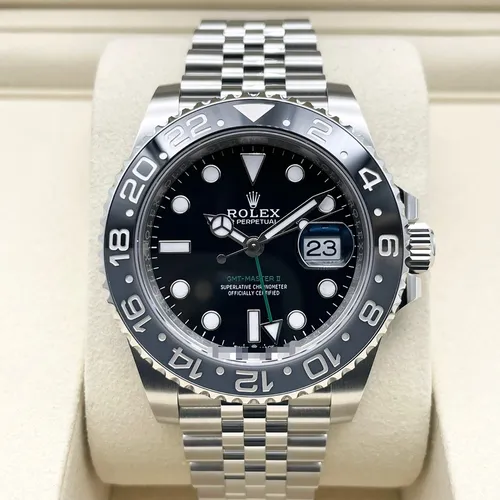 126710GRNR ブラック ステンレススチール ジュビリーブレス