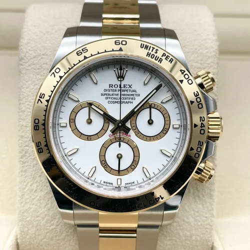 126503 ステンレススチール+イエローゴールド ホワイト