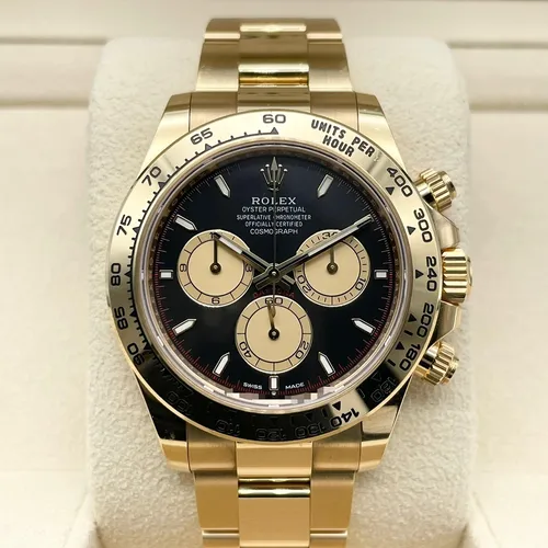 126508 インテンスブラック/シャンパン イエローゴールド オイスターブレス