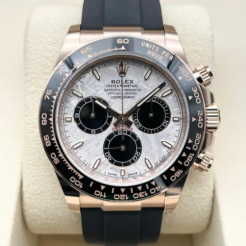 126515LN メテオライト＆ブラック オイスターフレックス-BLACKブレスレット 