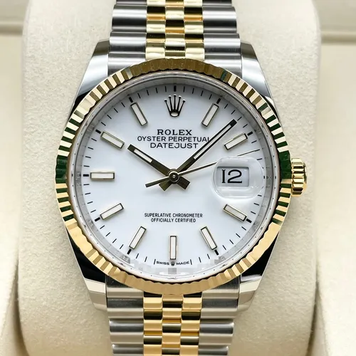 126233 ホワイト ローマ イエローロレゾール 36mm ジュビリーブレス