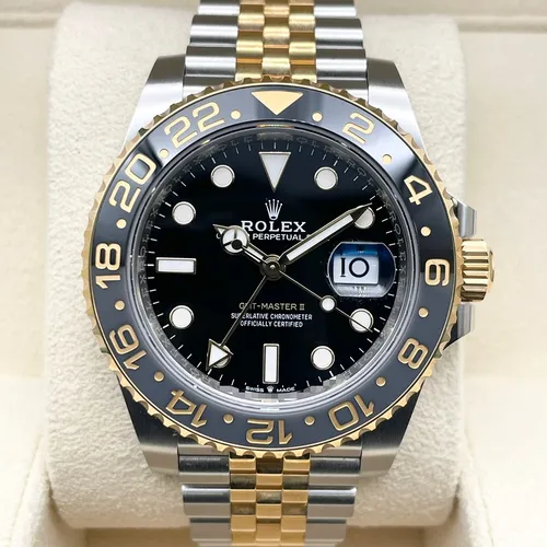 126713GRNR ブラック ステンレススチール+イエローゴールド ジュビリーブレス