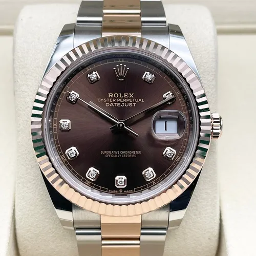 126331G チョコレート オイスターブレス 41mm