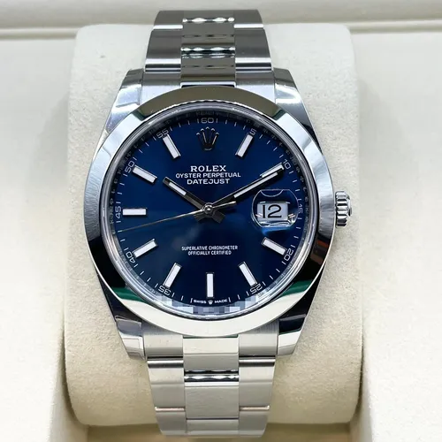 126300 ブライトブルー ローマ ステンレススチール 41mm オイスターブレス
