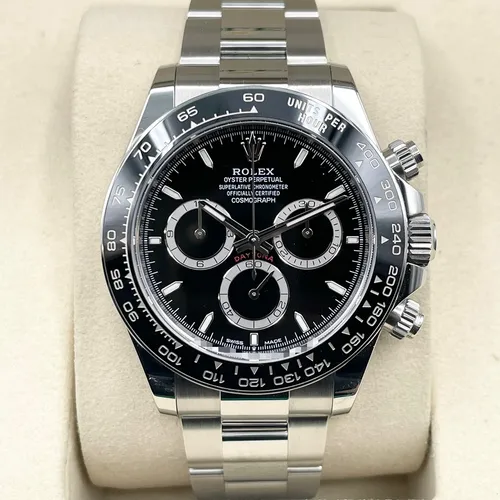 126500LN ブラック ステンレススチール オイスターブレス