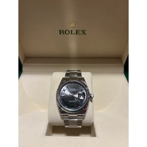 126234 スレートローマ ステンレススチール+ホワイトゴールド 36mm