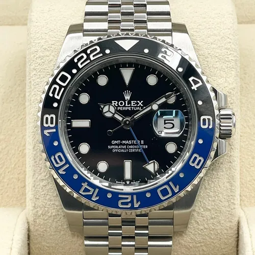 126710BLNR  青黒ベゼル ジュビリーブレス