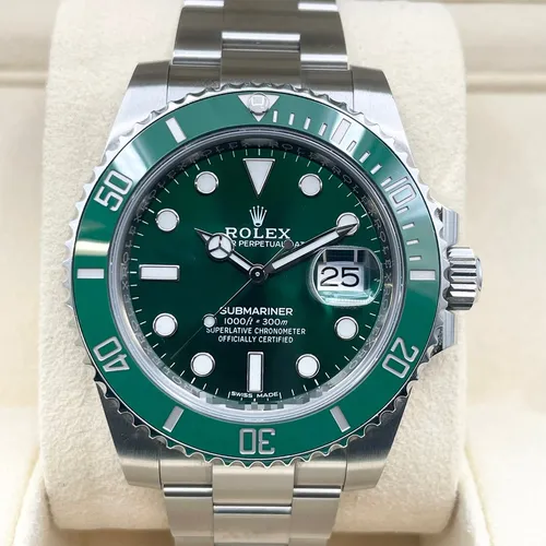 116610LV グリーン  ステンレススチール オイスターブレス