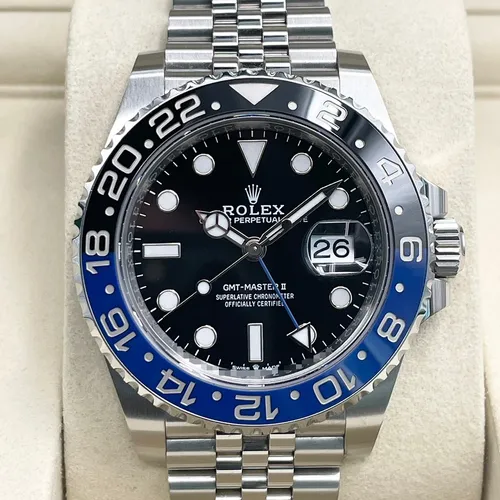 126710BLNR  青黒ベゼル ジュビリーブレス