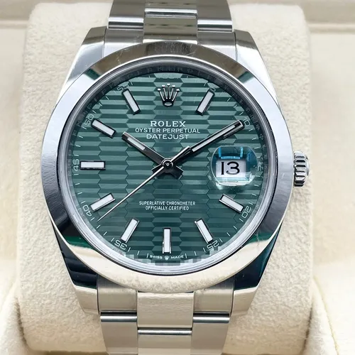 126300 ミントグリーン フルーテッドモチーフ オイスターブレス