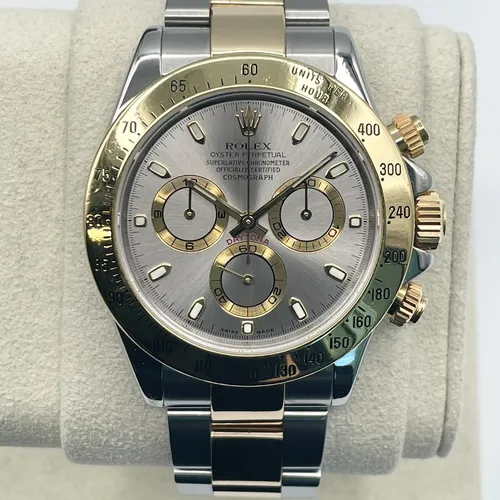 116523 グレー ステンレススチール+イエローゴールド 40mm