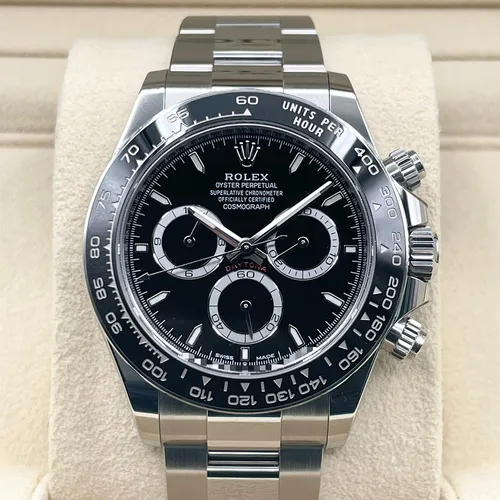 126500LN ブラック ステンレススチール オイスターブレス