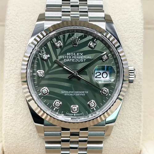 126234G オリーブグリーンパームモチーフ ジュビリーブレス