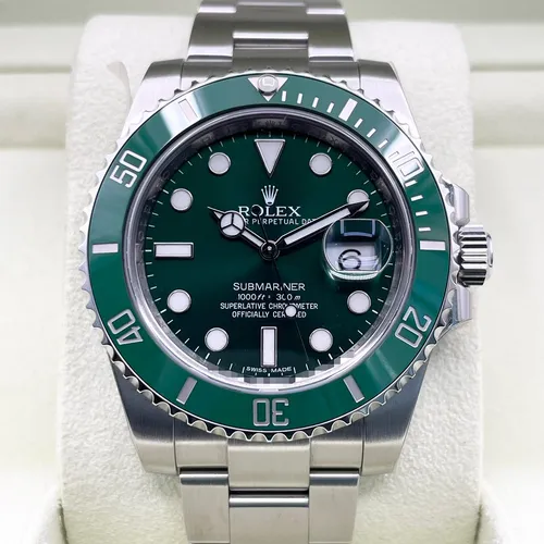 116610LV グリーン  ステンレススチール オイスターブレス