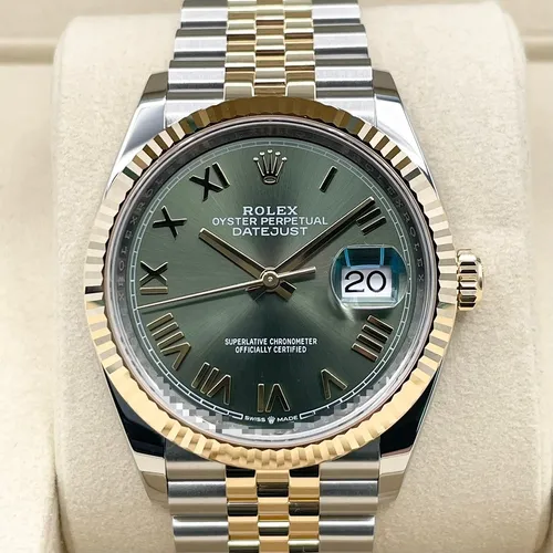 126233 オリーブグリーン ローマ イエローロレゾール 36mm ジュビリーブレス