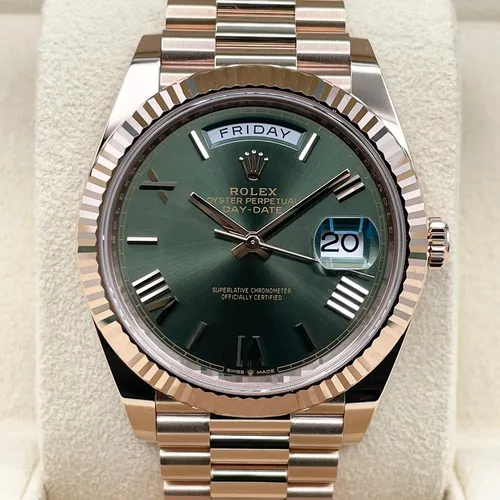228235 オリーブグリーン プレジデントブレスレット
