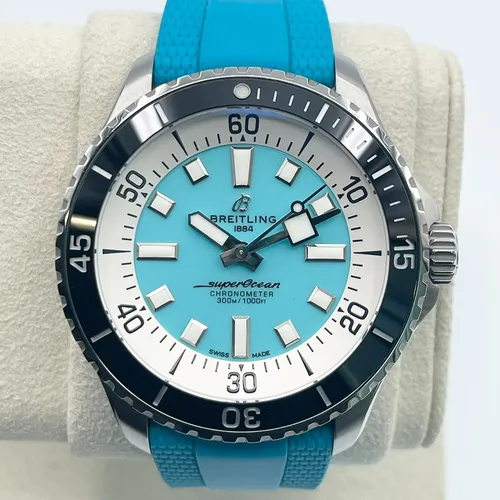 ブライトリング スーパーオーシャン A17376211L2S1 ターコイズブルー 44mm