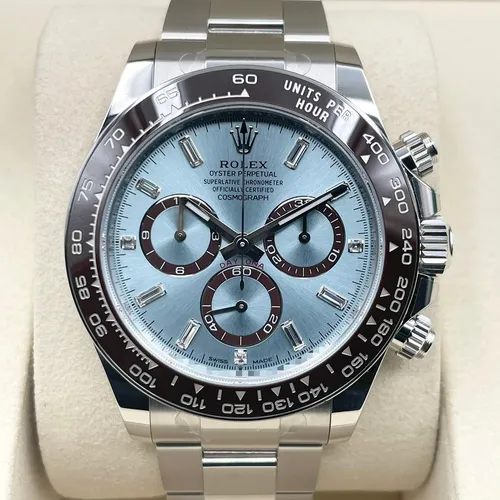 126506A ダイヤ入りアイスブルー オイスターブレス